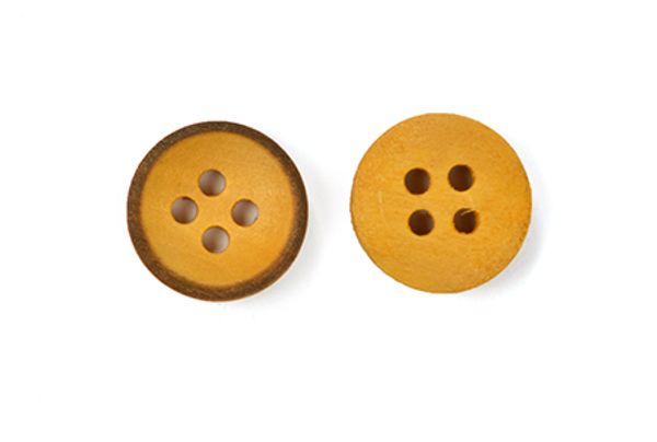 Пуговицы деревянные 4 прокола, 20L-12.5 мм, TBY BT.WD.647, цв.бежевый, 20 шт