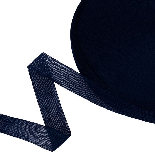 Тесьма (лента) окантовочная 22 мм / 100 метров, 919 т.синий, Gamma 022 О ЦВ