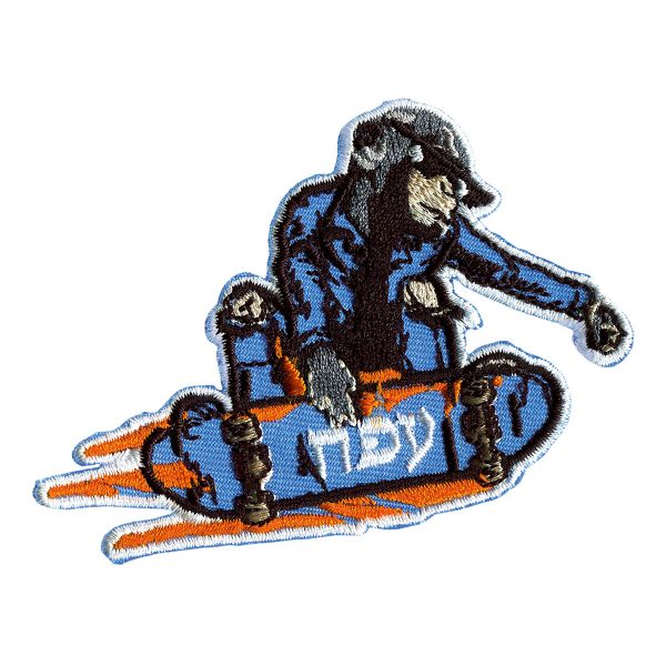 Термоаппликация Обезьяна скейте цв. синий/цв, Prym