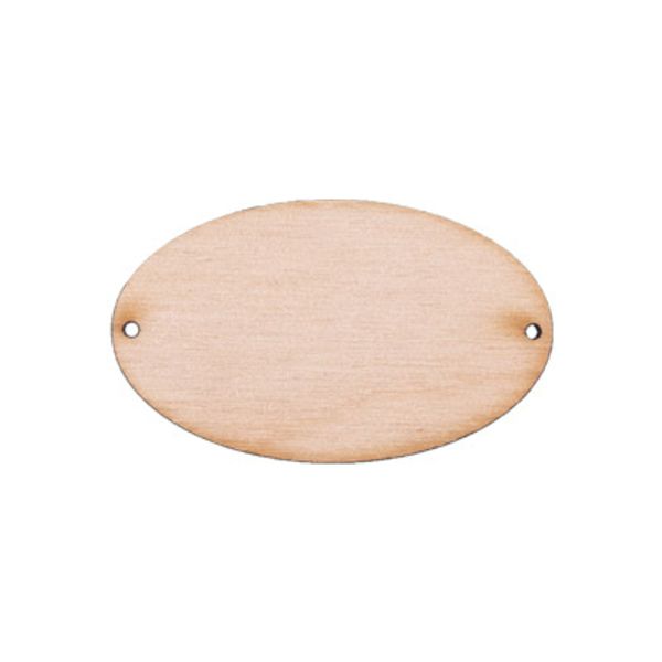 Заготовка из фанеры Бирка овальная, 3х5х0.4 см, 3 шт, Mr.Carving БА-29