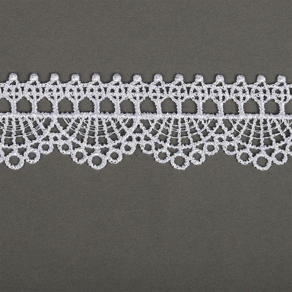 Кружево гипюр (плетёное) 55 мм, TR.8G8218, 4 айвори, 12м, Kruzhevo