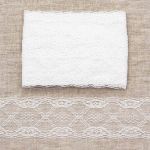 Кружево на сетке 68 мм, 6,8 м, ±4 см, WL-84, белый