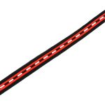 Тесьма лампасная 20 мм / 36.58 метра, черный/красный, 21822