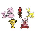 Набор термоаппликаций Друзья, 5 шт, Hobby&Pro