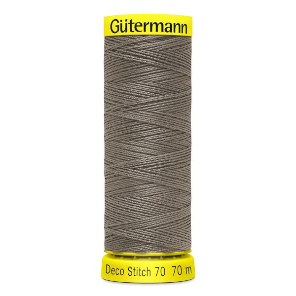 Нитки отделочные Gutermann Deco Stitch 70, 70м, 727 дымчато серо-зеленый, 5 катушек
