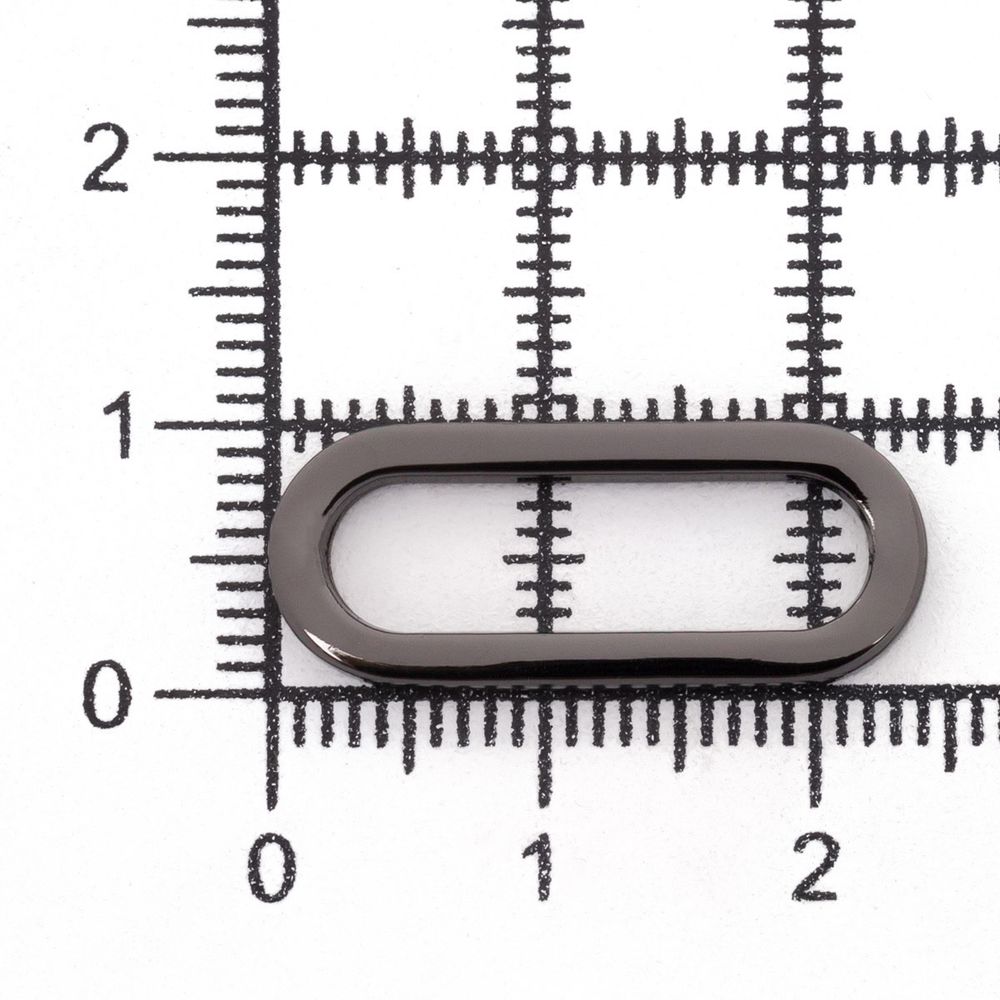 Рамка овальная металл 20 мм (чер.никель), ГНУ13818, 20 шт