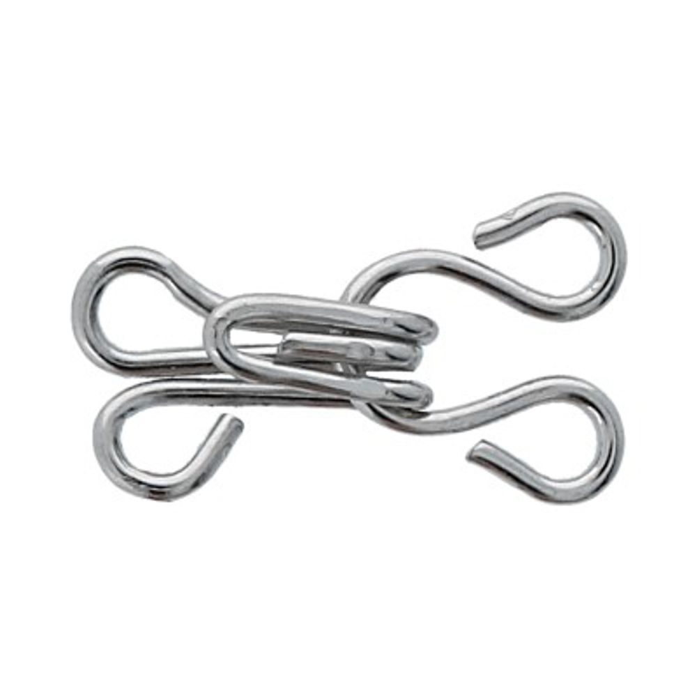 Крючки пришивные 13 мм, 24 шт, никель, Gamma HE-1