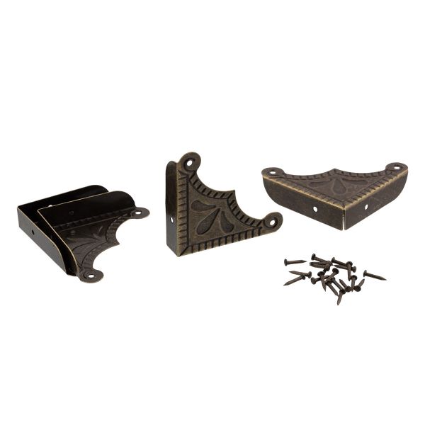 Уголок для шкатулок 6х4 см, 1 шт, 01 бронза, Промысел WF-008