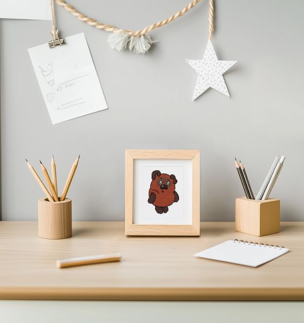 Набор для вышивания нитками Klart, Союзмультфильм. Винни Пух, 9.5х11.5 см