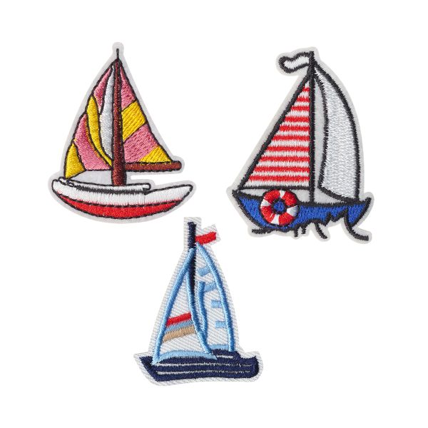 Термоаппликация №03, 3 шт, 03-306 Кораблики 5.5х4 см, Gamma ETF-M