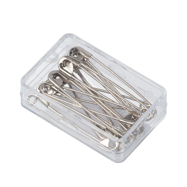 Булавки английские 50 мм, 12 шт, никель, KOH-I-NOOR 55 (5110 №3)