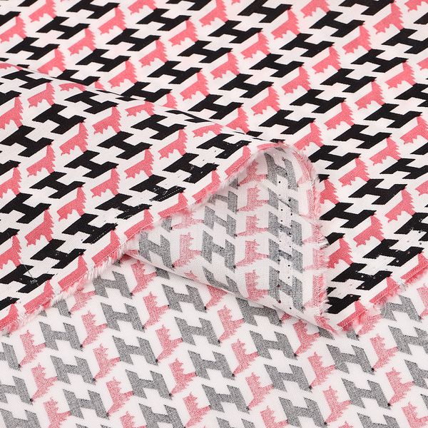 Штапель 90 г/м², 145 см / 2 метра, TBY.Vi.pr.E1346.6.2, цв.06 розовый