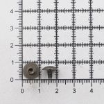 Винт кобурный металл ⌀9 мм, h5 мм, темное серебро, 50 шт