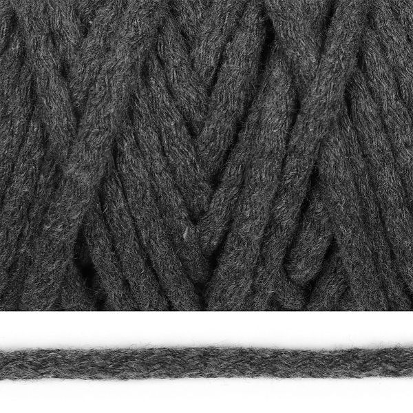 Шнур круглый х/б ⌀6.0 мм / 50 метров, 2203 т.серый