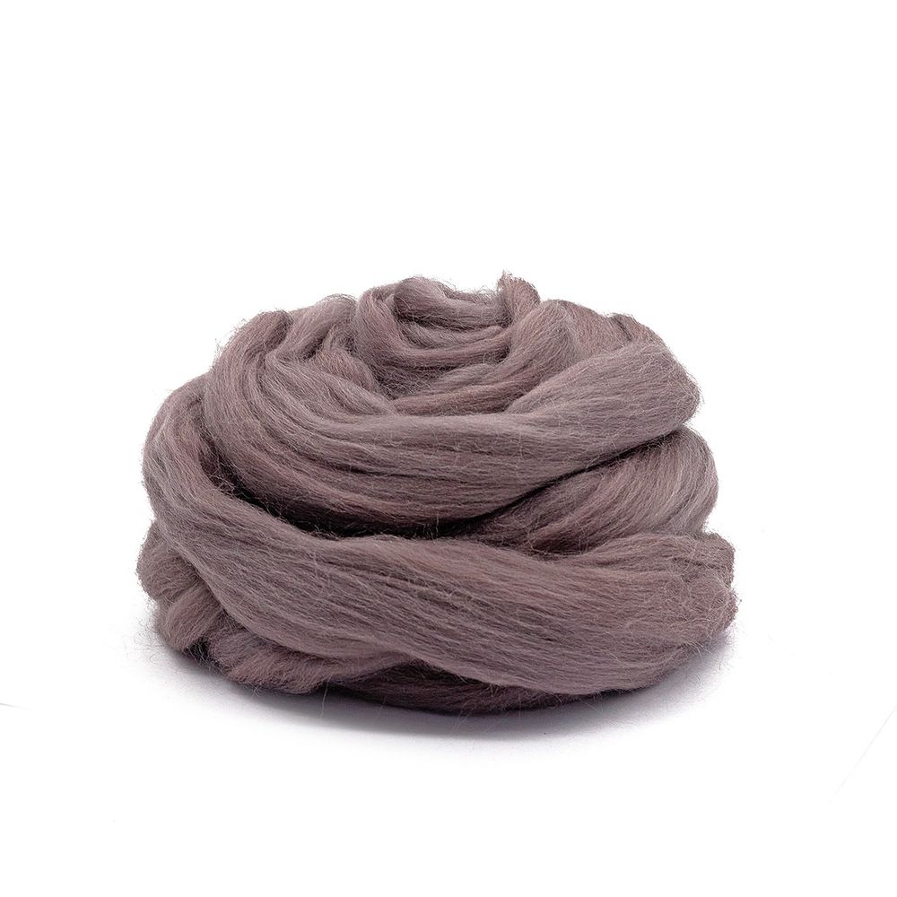 Шерсть для валяния Троицкая п/тонкая 1х100 г (до 29 мкр), 161 мокко