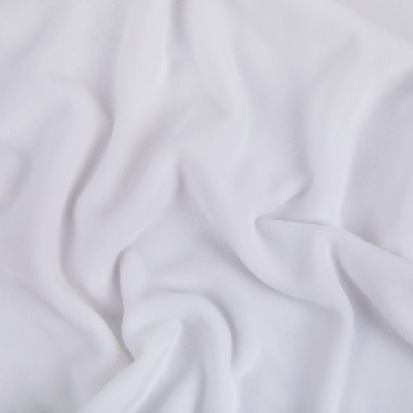 Микровелюр 312±5 г/м², 150х160±2 см, №003 белый, Gamma MCVN