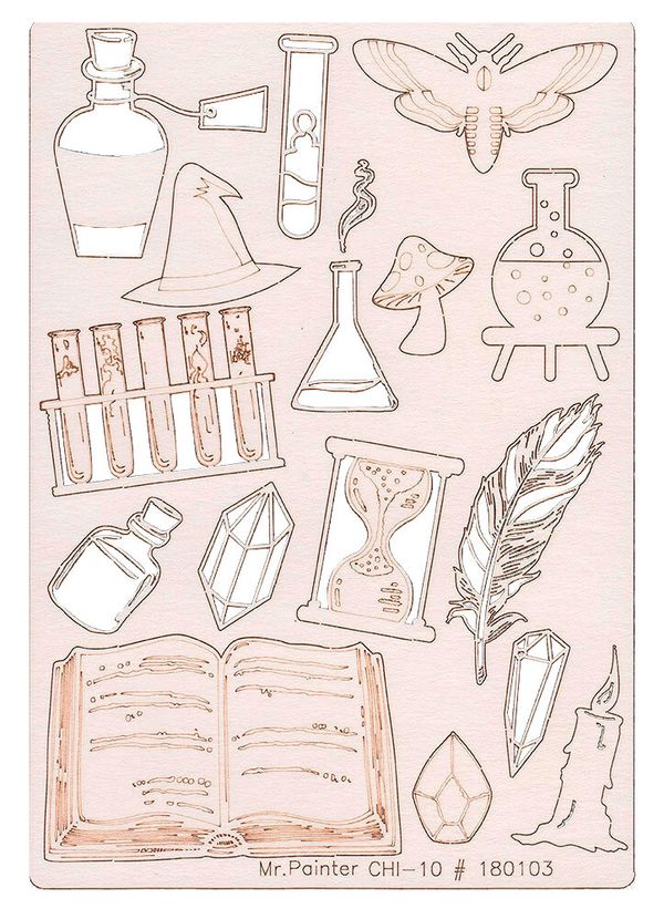 Чипборд 11.5х16.5 см, 1 шт, 180103 Алхимия, Mr.Painter CHI-10