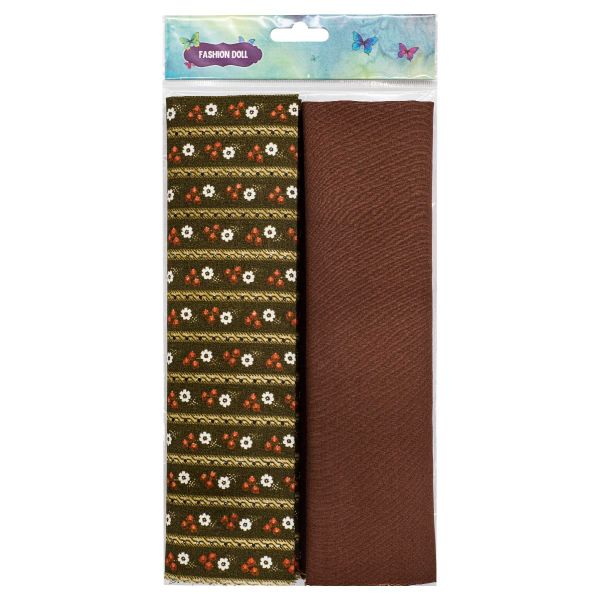 Набор 1311 тканей п/э для рукоделия 2 шт.-50х70см+-2см (1311-6/1057-18 бол.корич.), 28973