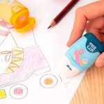 Набор ластик с точилкой для карандашей CAPSULE Roller + 2 запасных ластика, BYM10034RL, Milan, BYM10034RL