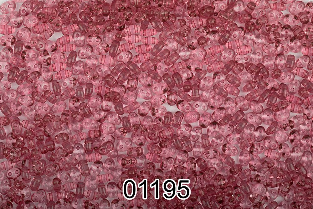 Бисер Preciosa Twin 3 2.5х5 мм, 500 г, 01195 (T60) гр.розовый, 321-96001