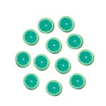 Бусины полимерная глина ⌀10 мм, 70 шт (6х12 шт), /РП/, №03 зеленый фрукт, Zlatka PCV