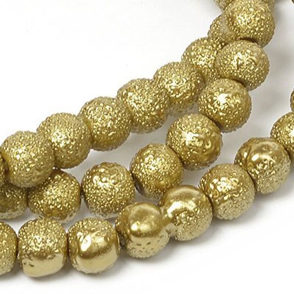 Бусины стекло 10 мм, in ⌀1 мм, цв. 27 болотный, 84 см (≈90±3 бусины), Tesoro