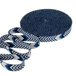 Стропа (ременная лента) 38 мм / 45.72 метра, [38.82 г/пог.м], с принтом 2-сторонняя, D149 черный/синий, 3Al354