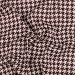 Ткань для пэчворка Peppy Бабушкин сундучок, рулон 112 см / 5 метров, БС-07 гусиная лапка коричневый, Peppy