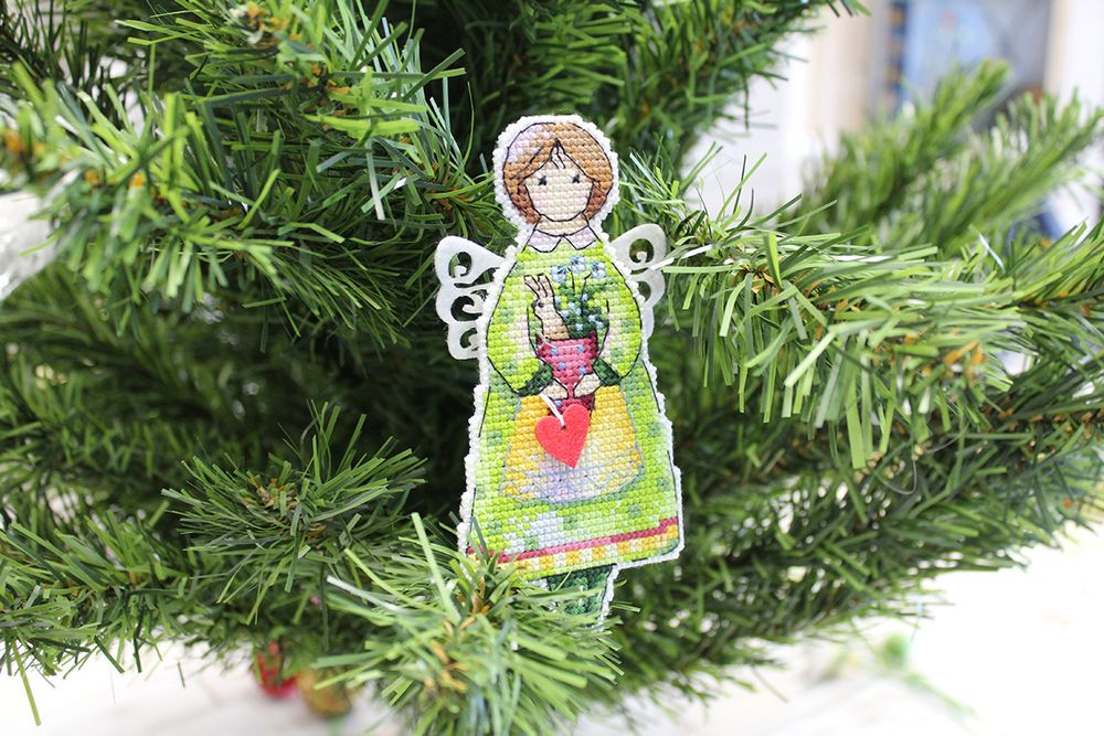 Набор для вышивания нитками МП Студия (Жар-птица), Ангел весны, 13х6 см