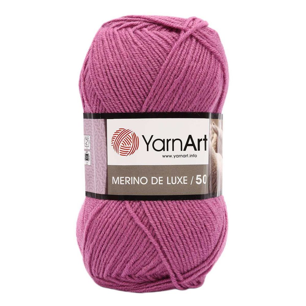 Пряжа YarnArt (ЯрнАрт) Merino de Lux / уп.5 мот. по 100 г, 280м, 560 малиновый