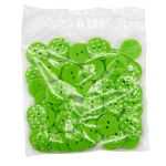 Пуговицы детские Горошек 24L (441 салатовый) Q7125-FSS, 72 шт