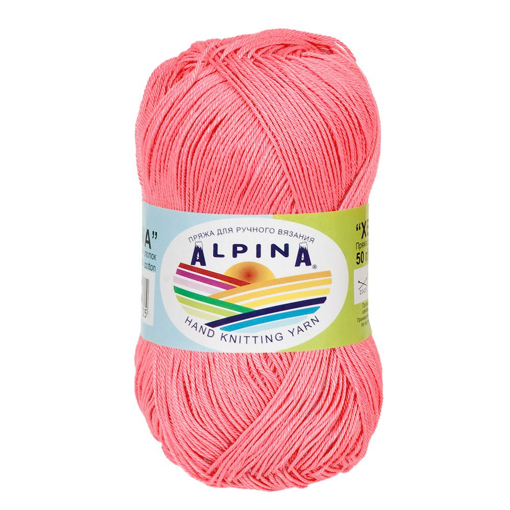 Пряжа Alpina Xenia / уп.10 мот. по 50г, 240м, 286 розовый