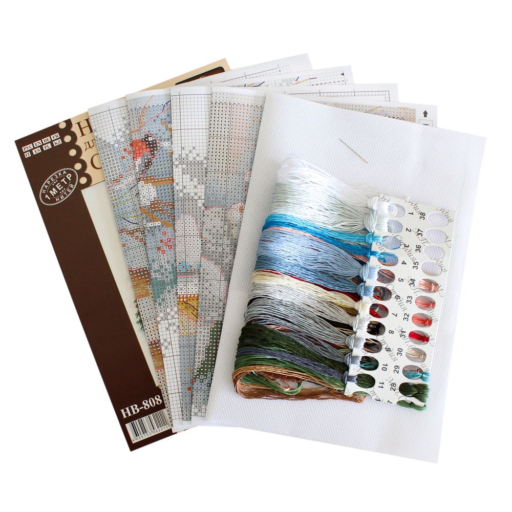 Набор для вышивания нитками МП Студия, Герда, 30х25 см