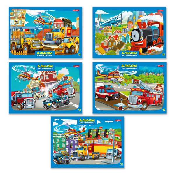Альбом для рисования 100 г/м², A4 29х20.5 см, 12 л. на скобе, 10 шт, Берегись автомобиля! 000646, Светоч 12АЛСК4_1_3_9