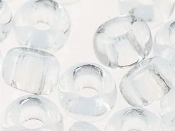 Бисер Preciosa 10/0 (2.3 мм), 1х50 г, прозрачный, цв. 00050