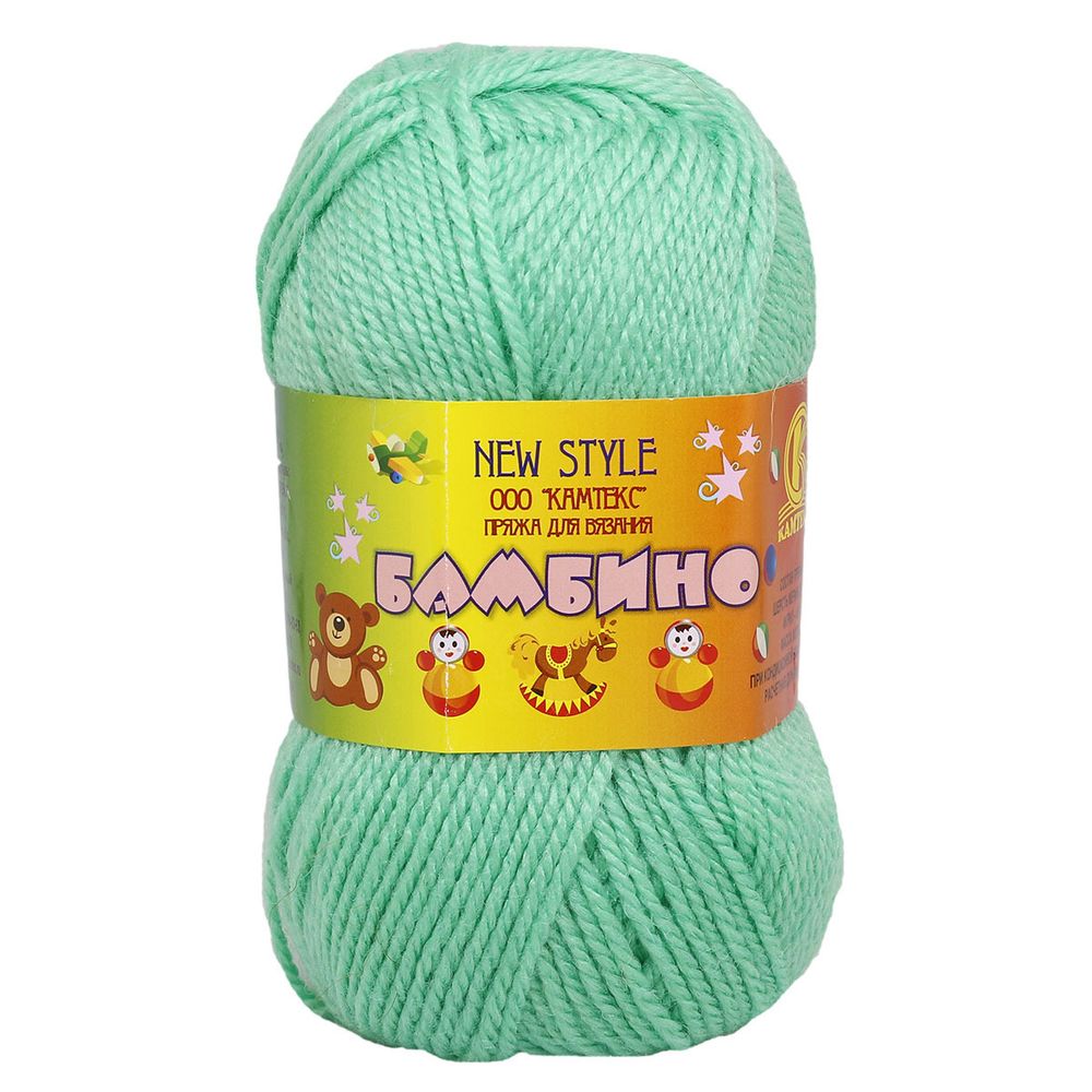 Пряжа Камтекс Бамбино / уп.10 мот. по 50 г, 150 м, 025 мята
