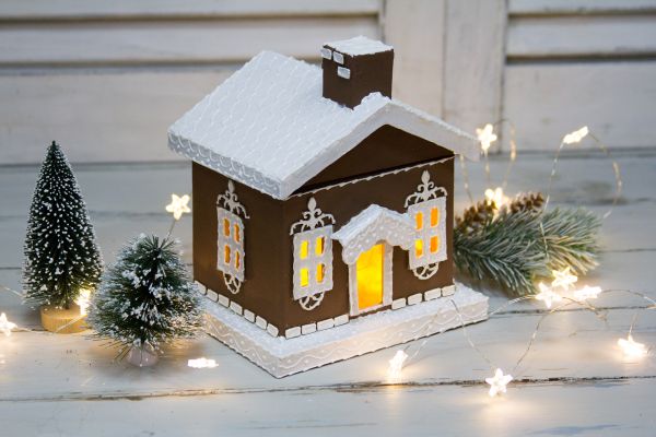 Заготовка из папье-маше Домик, 13х11х15 см, малый, PAM-126 Love2art