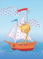 Мозаика 19.5х26.5 см, №24 Приключения жирафика, Hobbius MDS-05