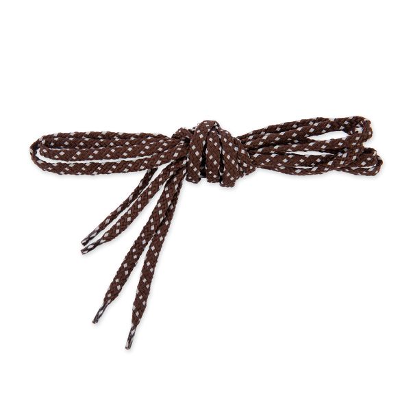 Шнурки со светоотражающей полосой 6 мм, 120 см, 10 пар(a) коричневый, Gamma 07с2355/120