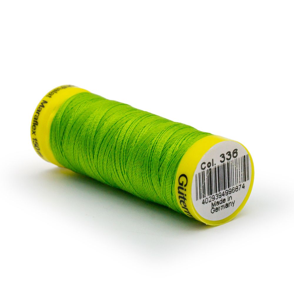 Нитки для трикотажа Gutermann Maraflex, 150м, 336 лаймовый, 5 катушек