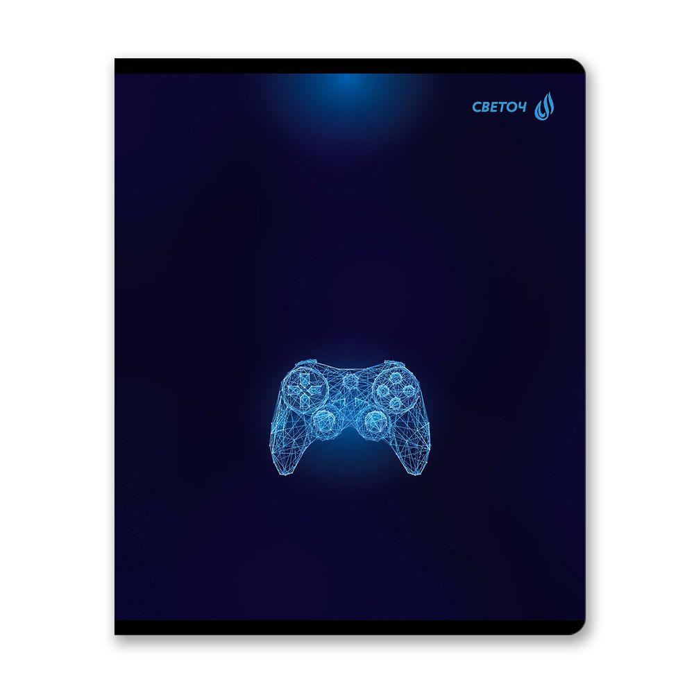 Тетрадь ученическая общая, глянцевая ламинация, A5+ 96 л. на скобе 65 г/м², белизна 100 %, 5 шт, клетка, 01000 Искра времени, Светоч 96Т15