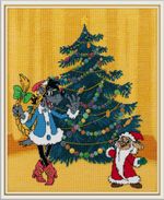 Набор для вышивания нитками Klart, Союзмультфильм. Расскажи, Снегурочка!, 22х25.5 см