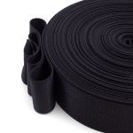 Стропа (ременная лента) 50 мм / 30 метров, толщ. 1.0 мм, [42 г/пог.м], 100% п/э, 005 черный