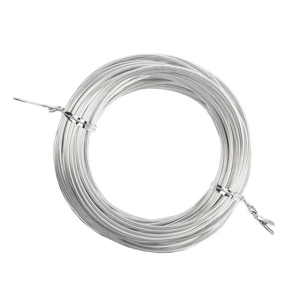 Проволока для плетения ⌀2 мм,±0.5 м, 01 серебро, Промысел MM-004