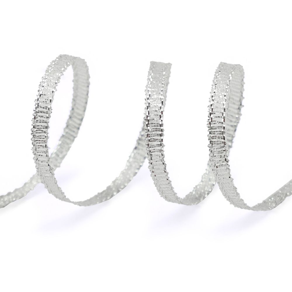 Лента металлизированная 3.0 мм, 100м 0080-0300 (серебро)