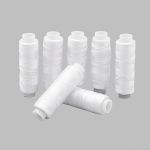 Нитки филаментные 100D/3, 182.9 м, набор, 7 катушек, Астра, 9021 белый