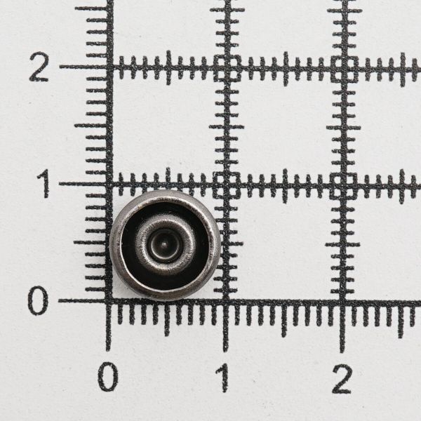 Часть кнопки рубашечной ⌀9 мм (C-часть), черн. никель мет, 100 шт, BIG