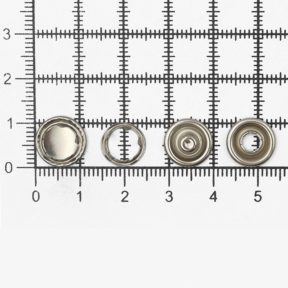 Кнопка рубашечная (джерси) закрытая ⌀10.5 мм, ≈1440 шт, МЕТАЛЛ, никель, NEW STAR