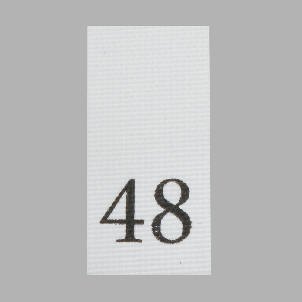 Этикетка-размерник, белый, 10х20 мм, 100 шт, 48