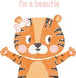 Алмазная (кристальная) мозаика Фрея, постер Я красотка, 20х20 см